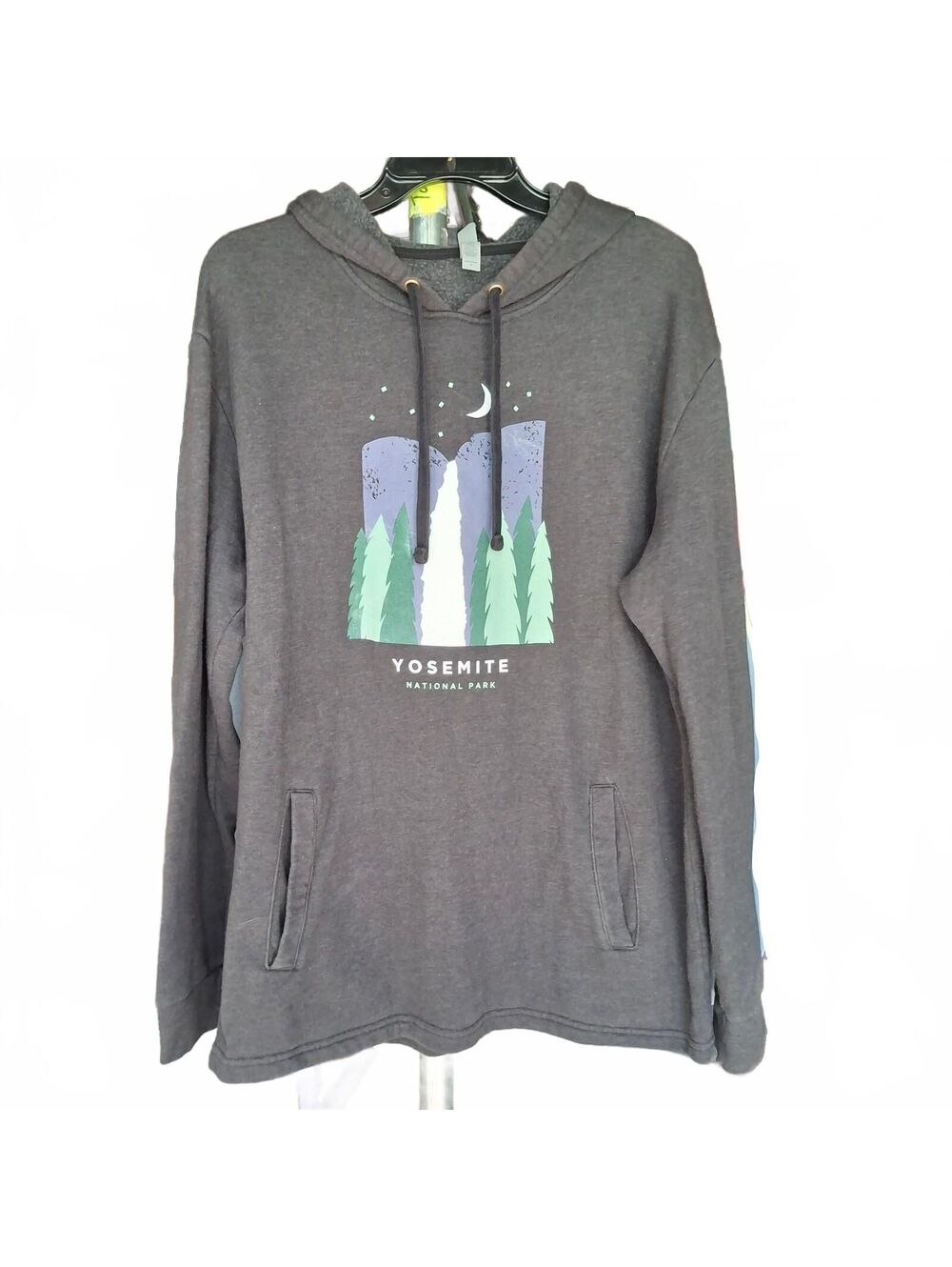 Yosemite National Park Hoodie Large Fleece Gorpcore hiking outdoor vintage camp